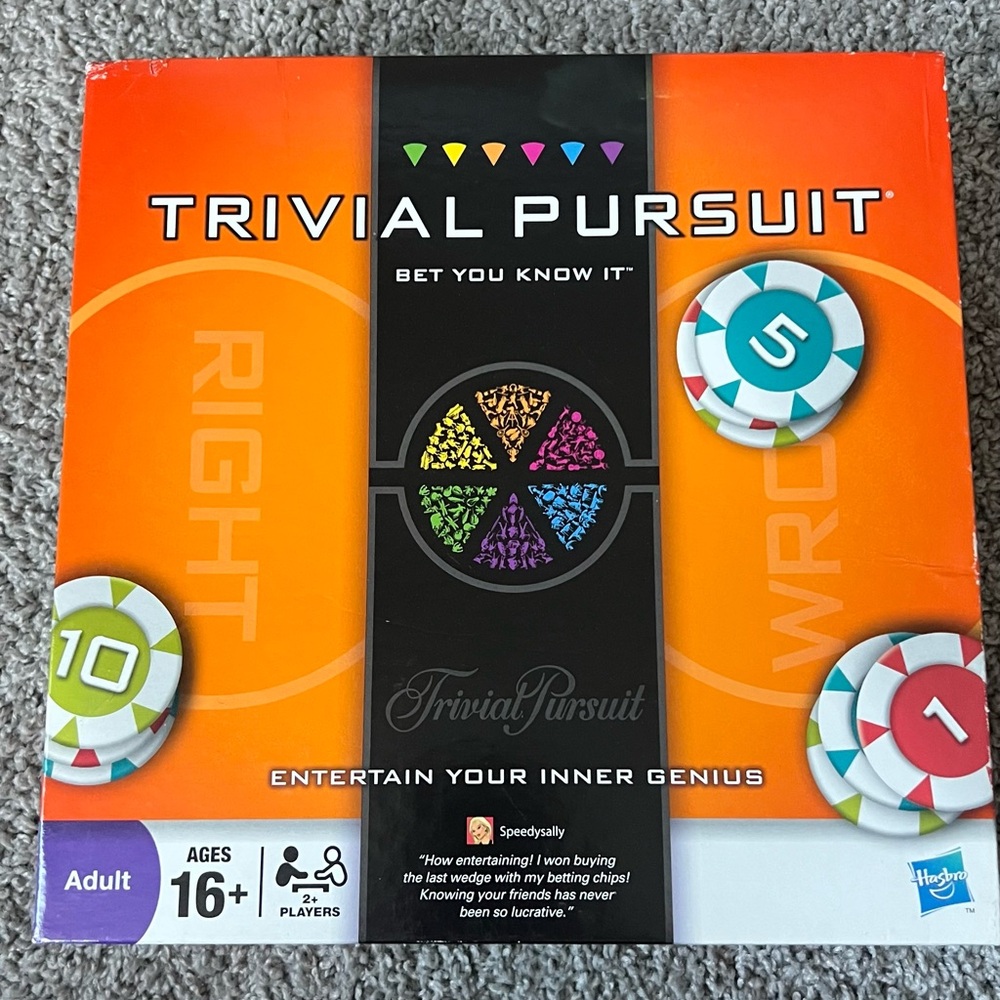 Trivial Pursuit Bet You Know It Edition Trivia Game by Hasbro